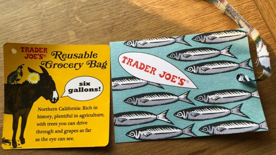 Trader Joe'sバッグのタグ2つ